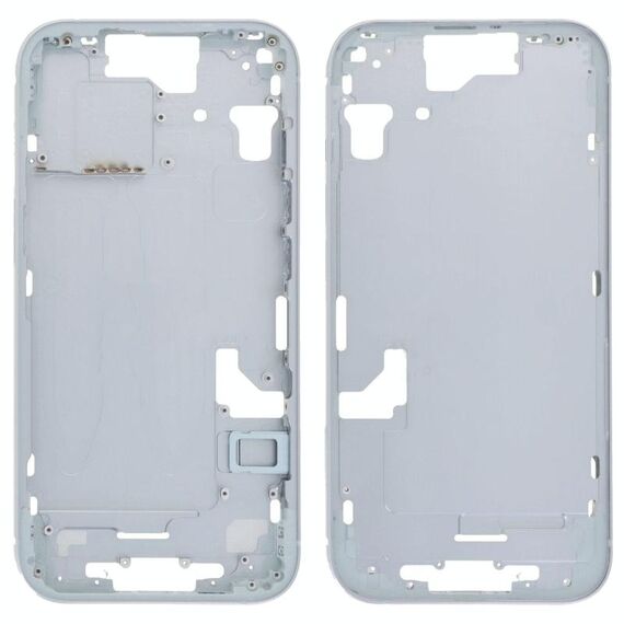Per iPhone 15 Cornice centrale Piastra con tasti laterali + Vassoio per schede, Versione: Versione cinese (blu)