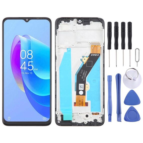 Per Tecno Spark 10C KI5k OEM LCD Screen Digitizer Assembly completo con telaio