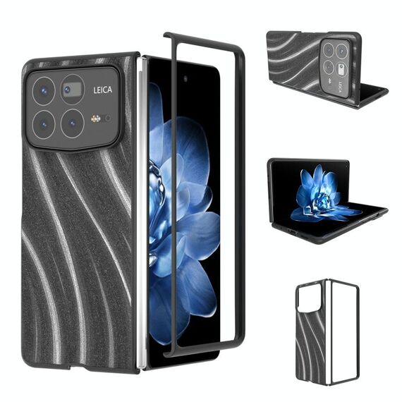 Per Xiaomi Mix Fold 4 Custodia protettiva per telefono con motivo galattico (grigio)