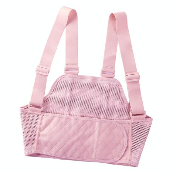 Fascia addominale traspirante per maternità e supporto prenatale, taglia: L (rosa)