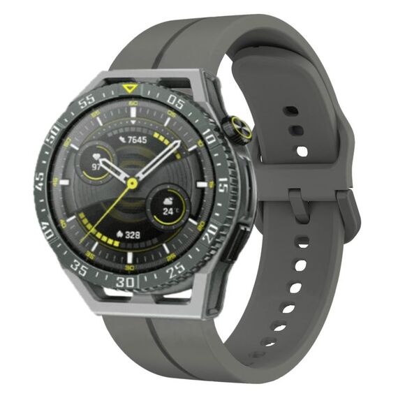 Per Huawei Watch GT 3 SE cinturino in silicone da 22 mm (grigio scuro)