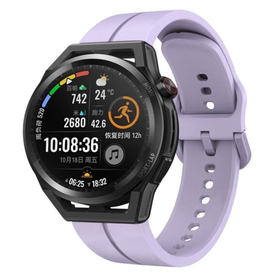 Per Huawei Watch GT Runner 22mm cinturino in silicone con cinturino (viola)