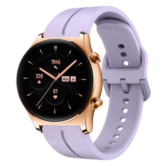 Cinturino per orologio in silicone con cinturino da 22 mm per orologio Honor Watch GS 3 (viola)