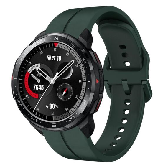 Cinturino in silicone per orologio Honor Watch GS Pro da 22 mm (verde scuro)