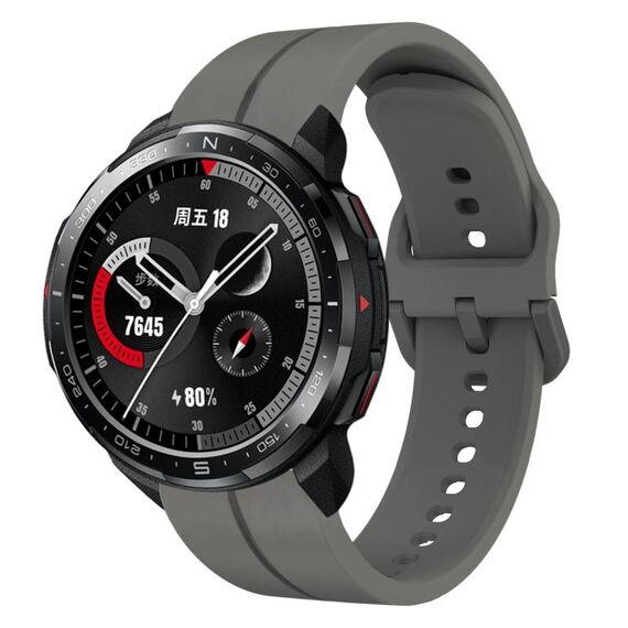 Cinturino in silicone per orologio Honor Watch GS Pro da 22 mm (grigio scuro)