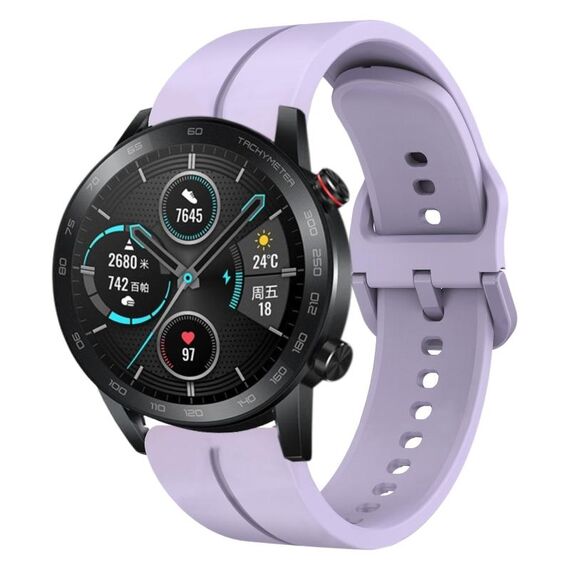 Per Honor Magic Watch 2 46mm 22mm Cinturino in silicone con cinturino (viola)