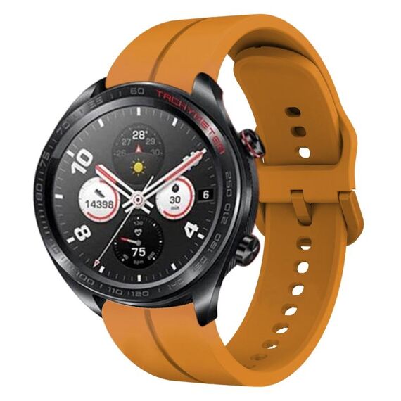 Cinturino per orologio in silicone For Honor Watch Dream da 22 mm (giallo ambra)