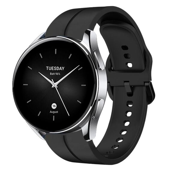 Per Xiaomi MI Watch S2 Cinturino in silicone da 22 mm con cinturino (nero)