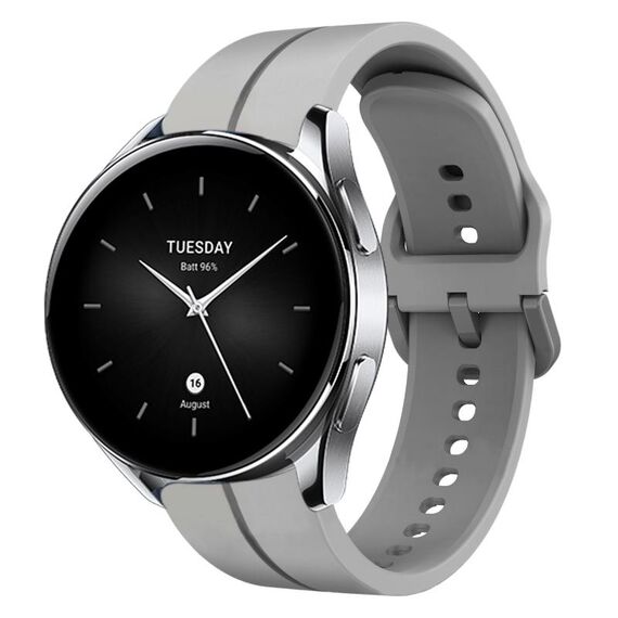 Per Xiaomi MI Watch S2 Cinturino in silicone da 22 mm con cinturino (grigio)