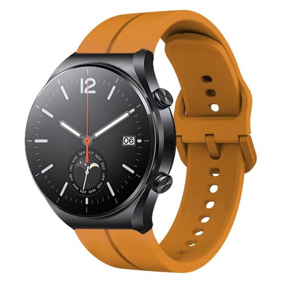 Per Xiaomi MI Watch S1 cinturino in silicone da 22 mm con cinturino (giallo ambra)