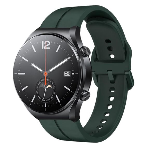 Per Xiaomi MI Watch S1 cinturino in silicone da 22 mm con cinturino (verde scuro)
