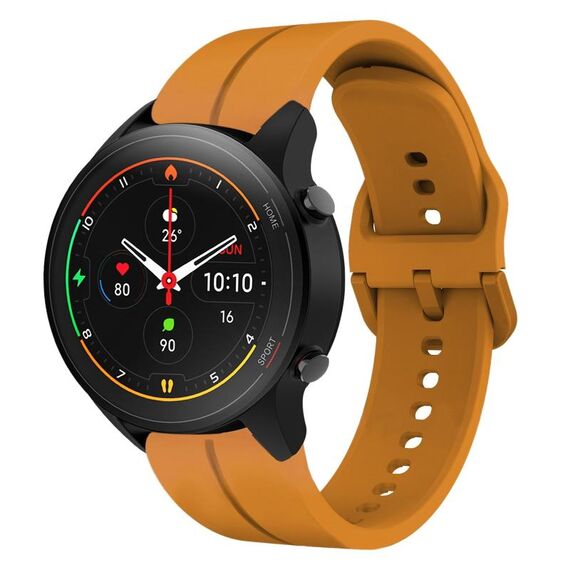 Per cinturino in silicone Xiaomi MI Watch S1 Pro 22mm Loop (giallo ambra)