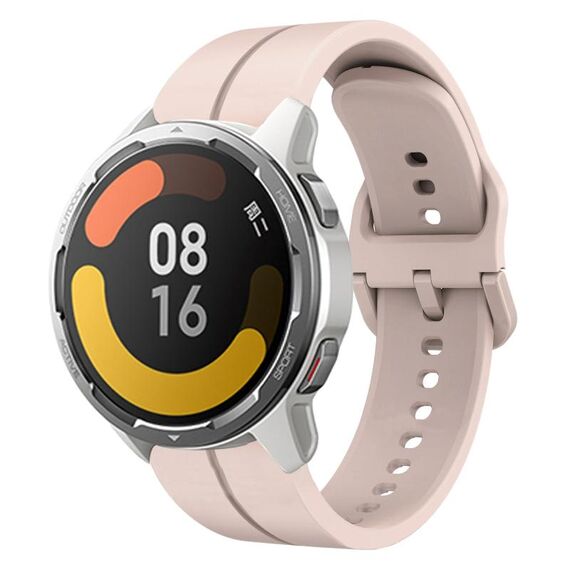 Per Xiaomi MI Watch Color 2 Cinturino in silicone da 22 mm con cinturino (rosa)