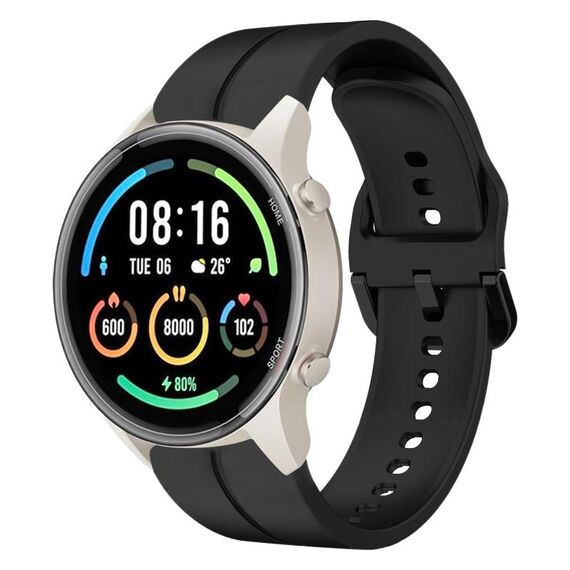 Per Xiaomi MI Watch Sport 22mm Loop cinturino in silicone (nero)