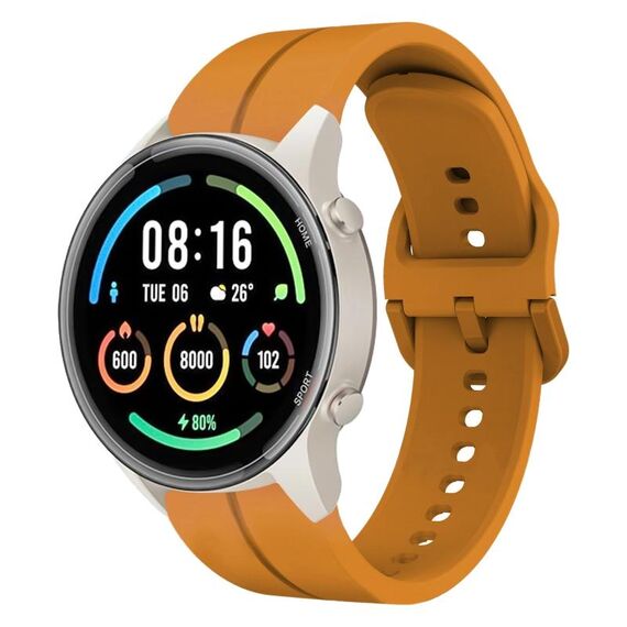Per Xiaomi MI Watch Sport Cinturino in silicone da 22 mm con cinturino (giallo ambra)