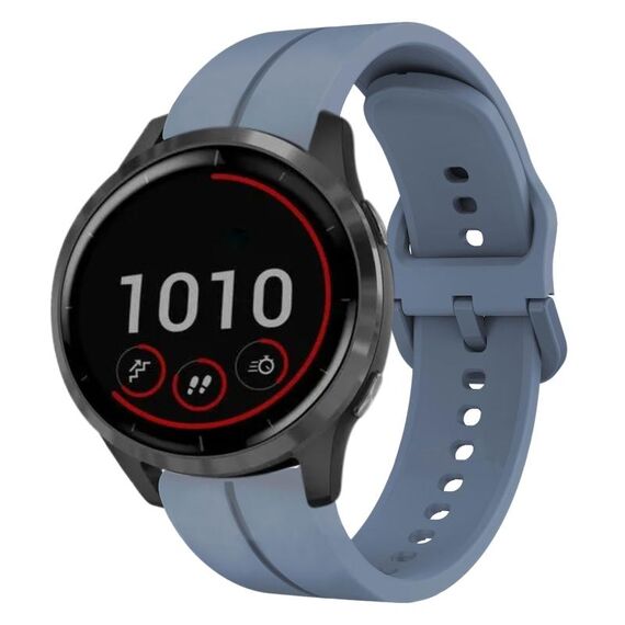 Per Garmin Vivoactive4 cinturino in silicone da 22 mm con cinturino (blu)