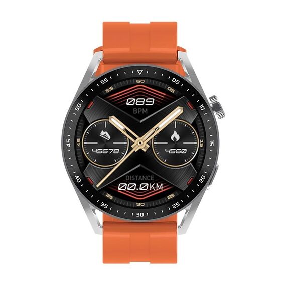 EC33 Pro Smart Watch con schermo a colori da 1,48 pollici, supporto per monitoraggio della frequenza cardiaca/monitoraggio della pressione sanguigna (arancione)