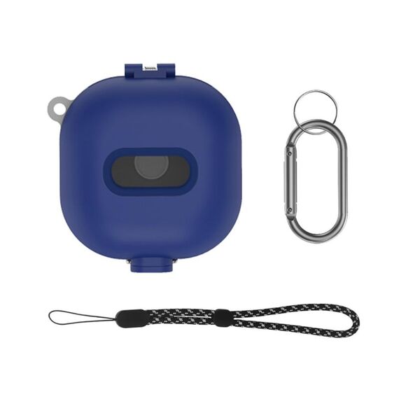 D10 Per Samsung Galaxy Buds Live/Buds Pro/Buds 2 Custodia protettiva antiurto per auricolari Interruttore siamesi (blu)
