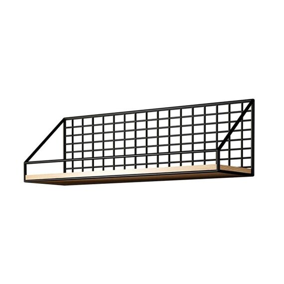 Mensola da parete per organizer anti-perforazione per uso domestico, stile: modello base nero