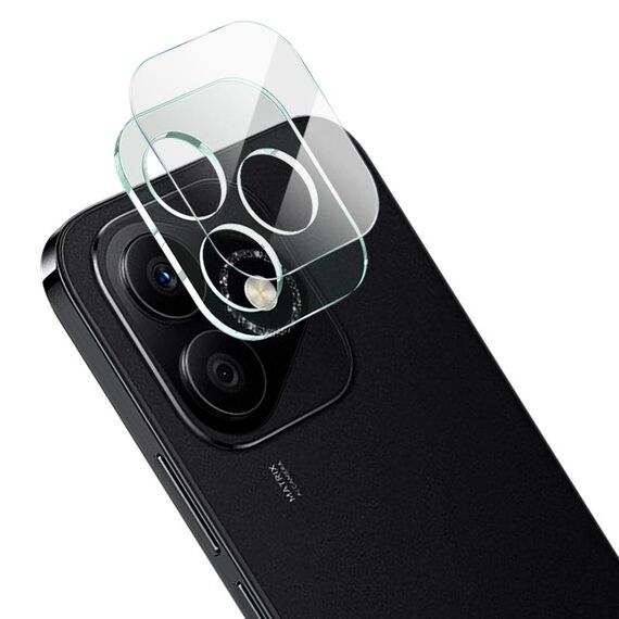 Per Honor X60i imak Pellicola in vetro temperato per obiettivo posteriore integrato con copriobiettivo