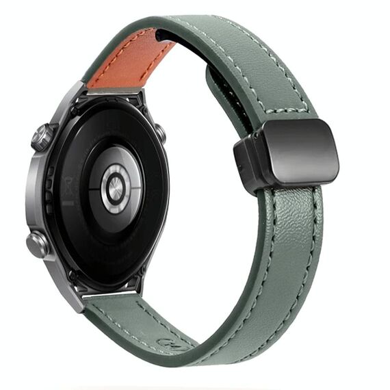 Cinturino per orologio in microfibra con fibbia magnetica sottile da 22 mm per Huawei Watch Ultimate (nero)