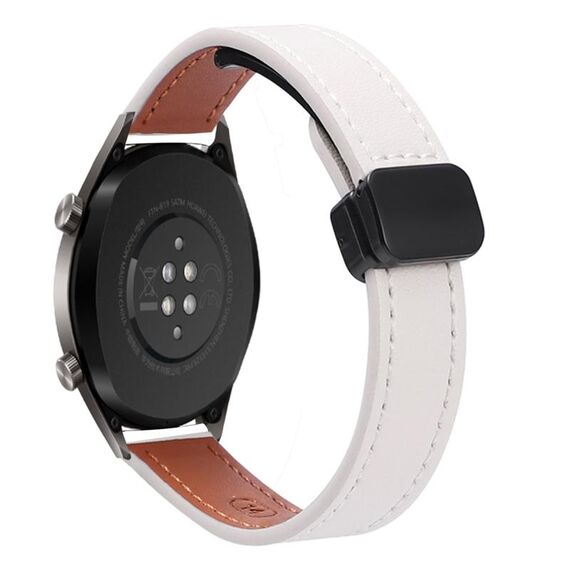Cinturino in microfibra in pelle con fibbia magnetica sottile da 22 mm per Huawei Watch GT (rosa + albicocca)