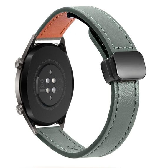 Cinturino per orologio in microfibra con fibbia magnetica sottile da 22 mm per Huawei Watch GT (nero)