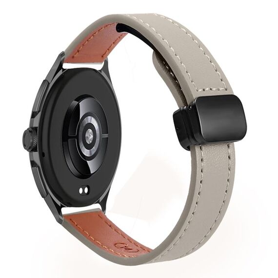 Per Xiaomi Watch 2 22mm Slim Magnetic Buckle Microfiber Leather Watch Band (Albicocca+Caramello Macchiato)