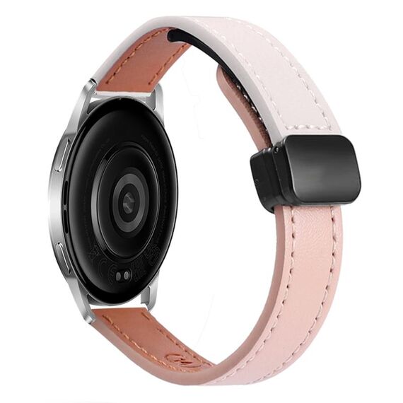 Per Xiaomi Watch S3 cinturino sottile in pelle microfibra con fibbia magnetica da 22 mm (vitello grigio elefante)