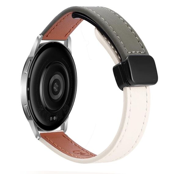 Per Xiaomi Watch S3 22mm Slim Cinturino in pelle microfibra con fibbia magnetica (rosa Sakura)