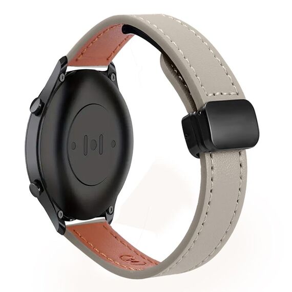 Per Xiaomi Watch S2 22mm Slim Magnetic Buckle Microfiber Leather Watch Band (Albicocca+Caramello Macchiato)