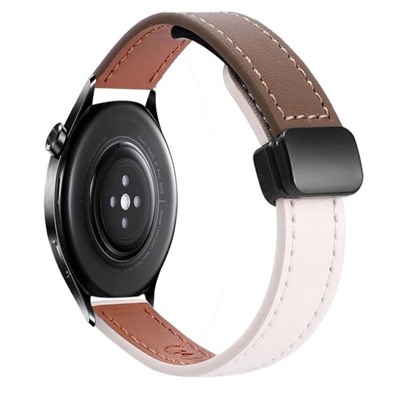 Per Xiaomi Watch S1 Pro 22mm Slim Magnetic Buckle Microfiber Leather Watch Band (Albicocca)