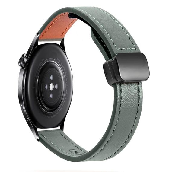 Per Xiaomi Watch S1 Active 22mm Slim Magnetic Buckle Microfiber Leather Watch Band (Nero)