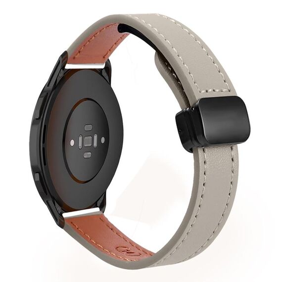 Per Xiaomi Watch Color 2 22mm Slim Magnetic Buckle Microfiber Leather Watch Band (Albicocca+Caramello Macchiato)