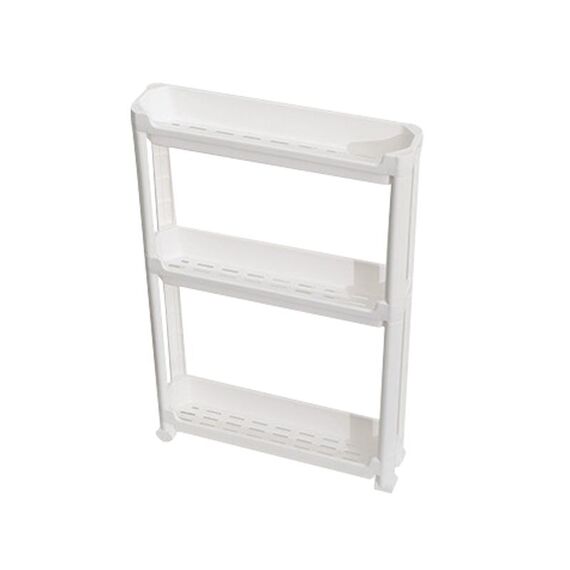 Carrello portaoggetti per bagno a 3 strati, mensola stretta, per WC, crepe, pavimento, organizzatore