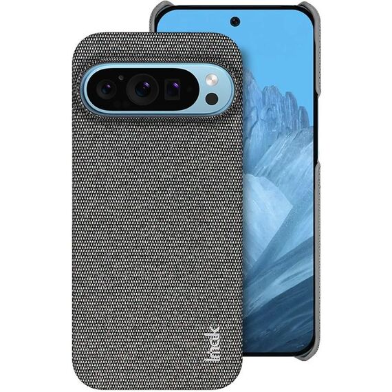 Per Google Pixel 9 Pro XL Custodia per telefono in PU + PC con texture in tessuto serie Ruiyi di Imak (grigio scuro)