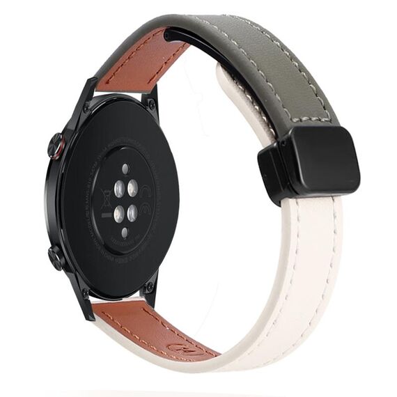 Per Honor Magic Watch 2 46mm 22mm Slim Cinturino in pelle microfibra con fibbia magnetica (rosa sakura)