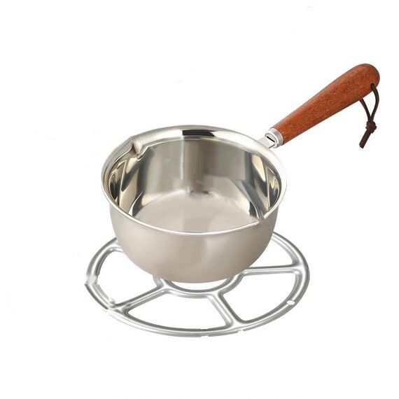 300ml Con Cremagliera In Acciaio Inox 316 Mini Latte Caldo Pentola Per Olio Scalda Burro Padella Uovo Padella