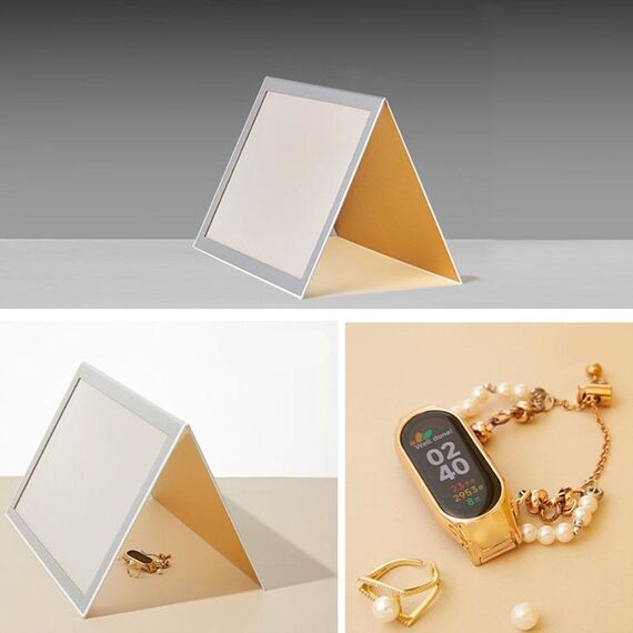 Riflettore pieghevole Soft Board Schermo riflettente in PVC Impermeabile Strumento fotografico Stile 8 Oro Argento