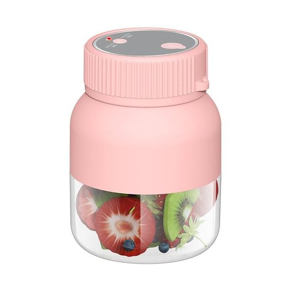 Spremiagrumi portatile wireless multifunzionale da 800 ml, spremiagrumi per esterni di grande capacità (rosa)