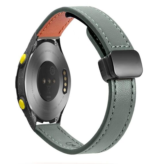 Per Huawei Watch 2 Slim Fibbia Magnetica 20mm Cinturino in Microfibra in Pelle (Verde Avocado)