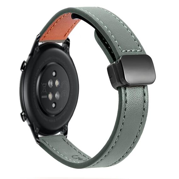 Per Honor Magic Watch 2 42mm Slim Fibbia Magnetica 20mm Cinturino in Microfibra in Pelle (Verde Avocado)