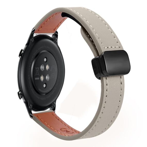 Per Honor Magic Watch 2 42mm Slim Fibbia magnetica 20mm Cinturino in microfibra in pelle (vitello elefante grigio)