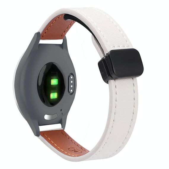 Per Garmin Active S 18mm Slim Magnetic Buckle Microfiber Leather Watch Band (albicocca)