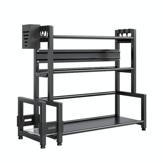 Scaffali multifunzionali da cucina a tre strati da 30 cm, per uso domestico, per riporre spezie da appoggio