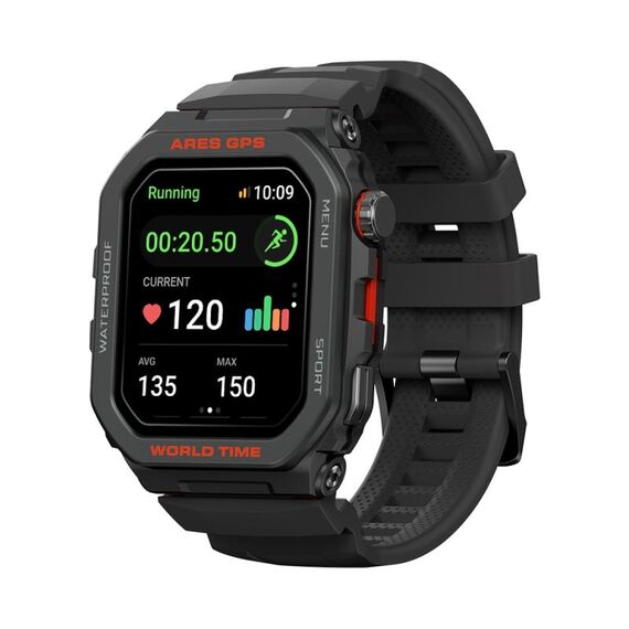 Zeblaze Ares GPS Orologio intelligente GPS robusto, supporta la frequenza cardiaca/pulsazione dell'ossigeno nel sangue del bue (nero lava)
