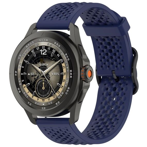Per Xiaomi Watch S4 Sport Liquid Pure Color Silicone Watch Band (blu scuro)