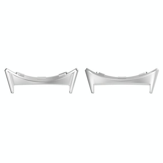 Per Google Pixel Watch 3 45mm 1 paio di connettori per cinturini in acciaio inossidabile (argento)