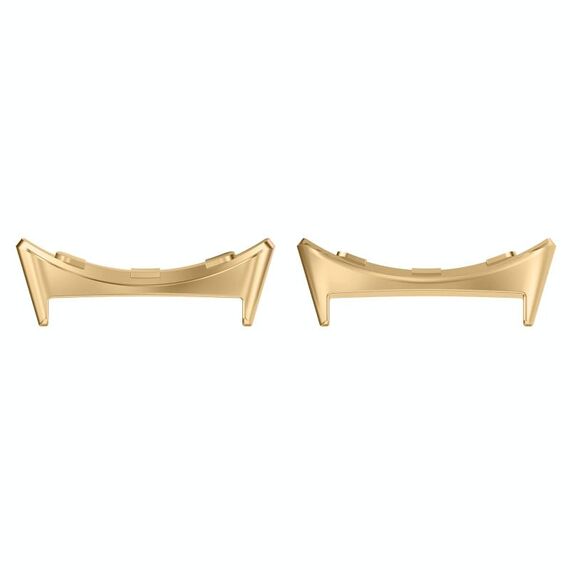 Per Google Pixel Watch 3 45mm 1 paio di connettori per cinturini in acciaio inossidabile (oro)