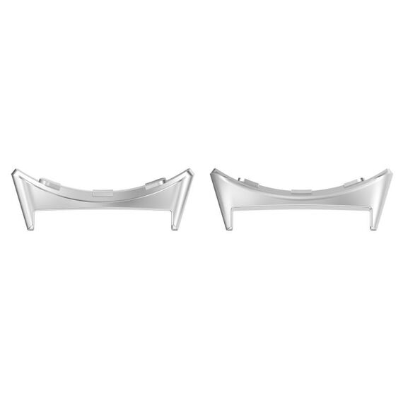 Per Google Pixel Watch 3 41mm 1 paio di connettori per cinturini in acciaio inossidabile (argento)